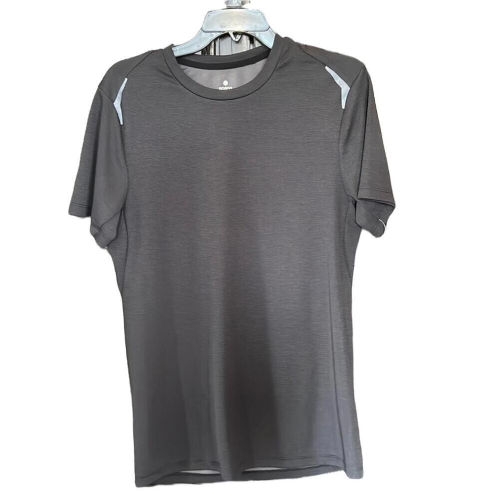 Apana | Men's Black Short Sleeve Athletic Shirt | Size Medium | 0008